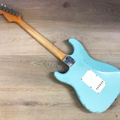 Fender Stratocaster Custom Shop 1960 Reissue Relic - 2008 - rare Daphne Blue finish image 6