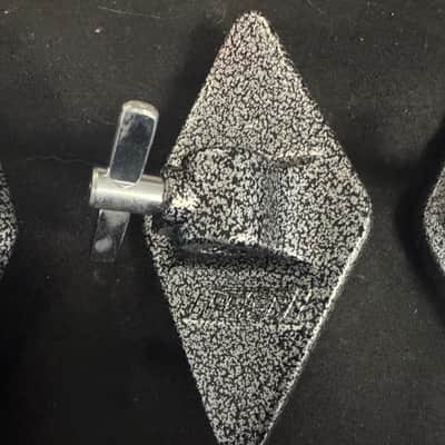 Gretsch Broadkaster Floor Tom Leg Brackets (3) - Vintage Diamond 90’s - 00’s - Gunmetal image 3