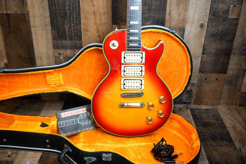 Greco EG-600PR Ace Frehley 3 Pickup Custom 1978 Sunburst w/ Case, Booklet, Cable image 1