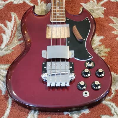 Unknown Maker MIJ SG-Type Bass - 1970s Cool!! image 3