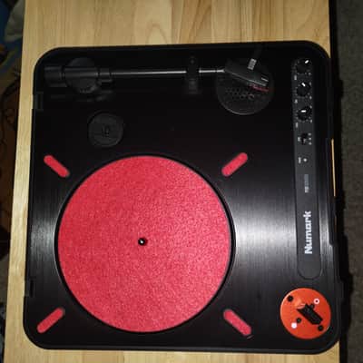 Numark PT01 Scratch Portable Turntable with DJ Scratch Switch 2010s - Black & Blue image 2