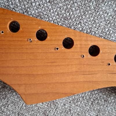 Left-Handed 22 Fret Roasted Maple Stratocaster Strat Guitar Neck image 7