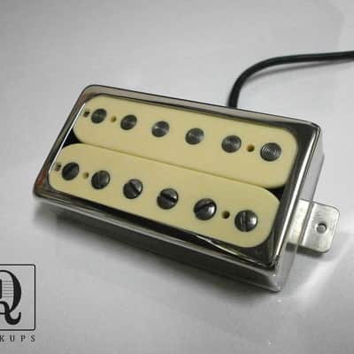 Q pickups  CREAM Open CHROME Cover  Humbucker PAF Guitar Pickup Hand Wound By Q Pickups image 1
