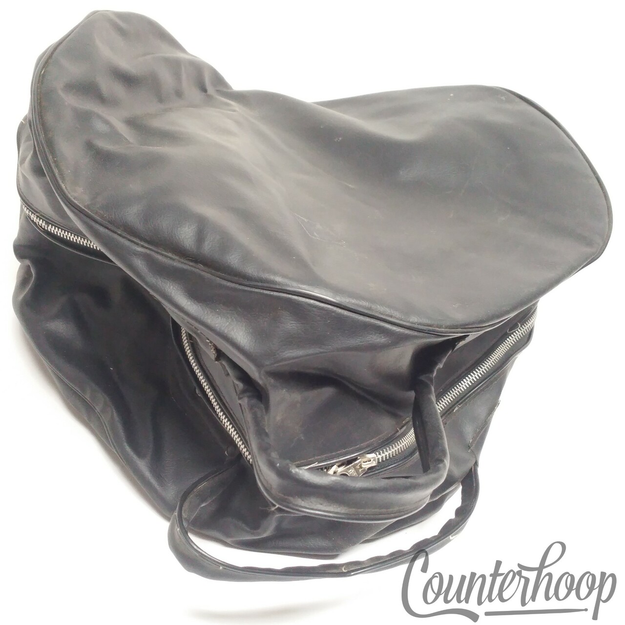 Pearl Leather 8x12" Tom Drum Case/Bag Made In Japan Vintage 60s Soft Shell — main photograph