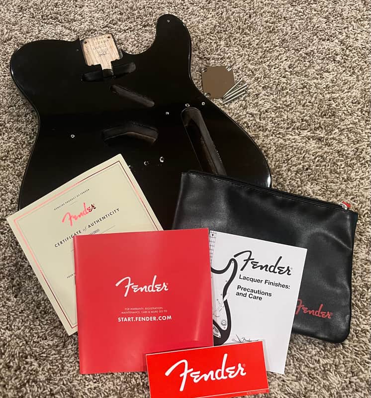 Guitar Mill Nitro Refinish - Fender American Vintage II 1951 Telecaster Body - Ash - Black image 1