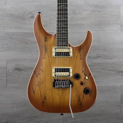 Schecter C-1 Exotic Spalted Maple 2020 - Present - Satin Natural Vintage Burst image 1