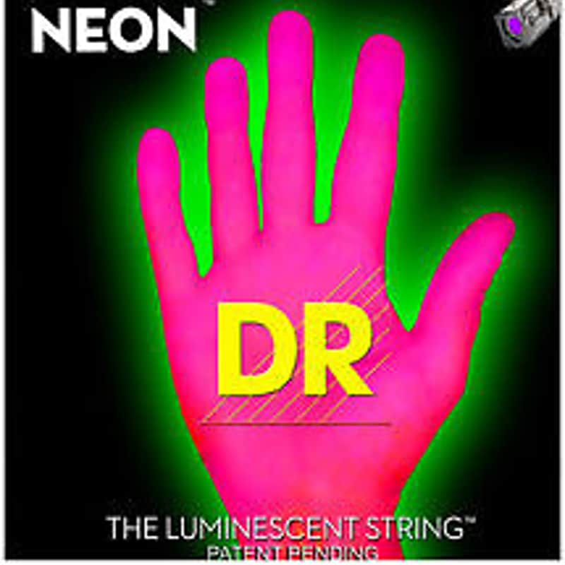 DR DR Neon NPE-9 coated electric guitar strings 9-42 Pink