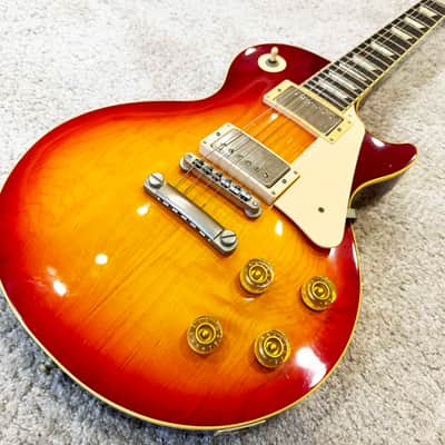 Epiphone Les Paul Standard Made in Japan Open Book Headstock (Japanese Domestic) 1998 - Cherry Burst image 7