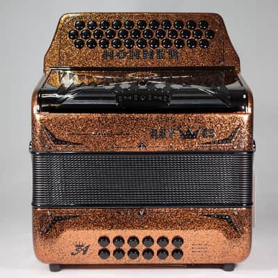 Hohner Anacleto Rey Especial Copper Sparkle GCF/SOL - Orange Sparkle image 1