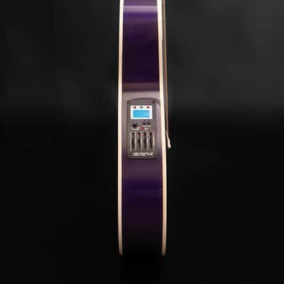 Lindo ORG-SL SlimLine Purple Electro Acoustic Guitar with Preamp and Chromatic Tuner - Designed in the UK image 8