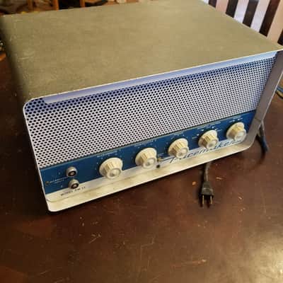 Bell PM-33 Pacemaker Mono 33 Watt Tube PA Amp dual 6L6GB 1959 - Blue, Beige, Textured Grey image 1