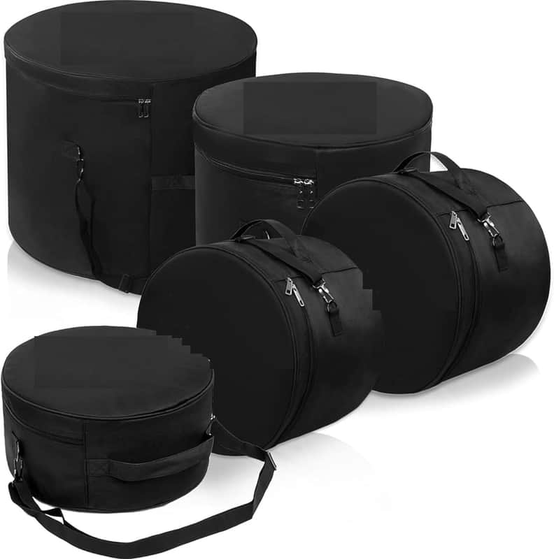 5-Piece Drum Bag Set for 12", 13", 14" Snare,16", 22" Floor Tom, Large Bass Drum Cases Carrying Bag image 1