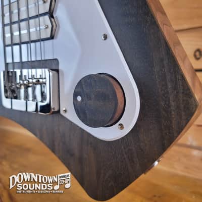Jones'n Guitars "The Knob" KB 5-String Bass with Access Soft Shell Case - Chambered Walnut, 8lbs 8oz image 2