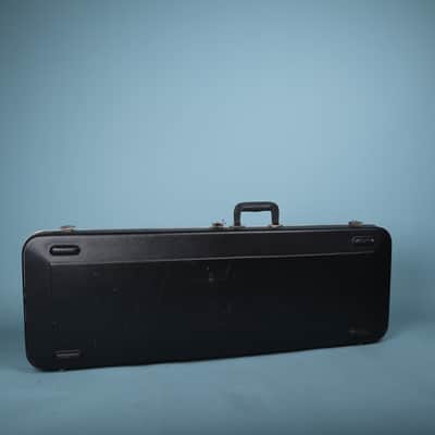 1980s Fender USA Molded Hardshell Rectangular Electric Guitar Case Black image 3