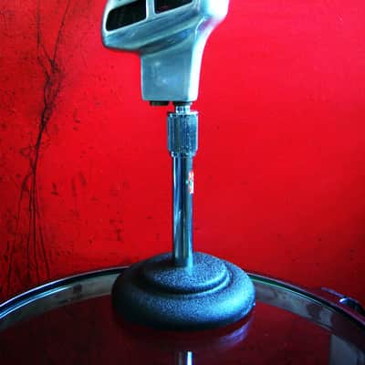 Vintage 1940's era Atlas Sound DS7 cast iron microphone desk stand Shure Electro Voice DS5 DS10 # 1 image 8