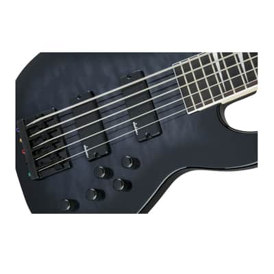 Jackson JS Series Concert Bass JS3VQ 5-String Electric Guitar with Amaranth Fingerboard (Transparent Black Burst) image 6