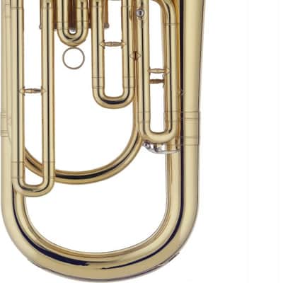 Stagg WS-BH235 Brass Body Bb Baritone Horn w/3 Valves, ABS Case & Mouthpiece Silver Plated image 3