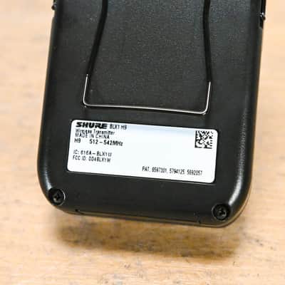 Shure BLX14 Bodypack Wireless System - H9 Band: 512-542 MHz (NO PSU) CG0141C image 9