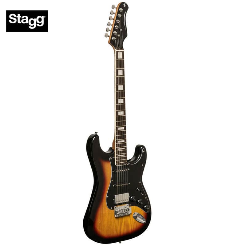 Stagg SES-60 SNB Vintage Series Solid Alder Body Bolt-on Roasted Maple Neck 6-String Electric Guitar image 1