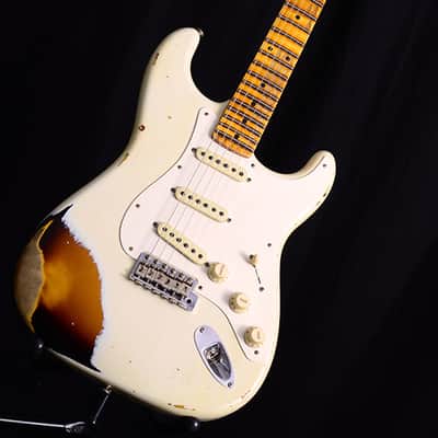 Fender Custom Shop 1959 Stratocaster Journeyman Relic NAMM 2019 LTD Olympic White/3 Tone Burst image 7