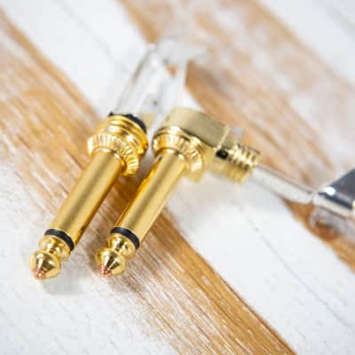 20-ft Premium USA Made Guitar Cable 1/4 Straight Gold Connectors Violet Purple Braided image 3