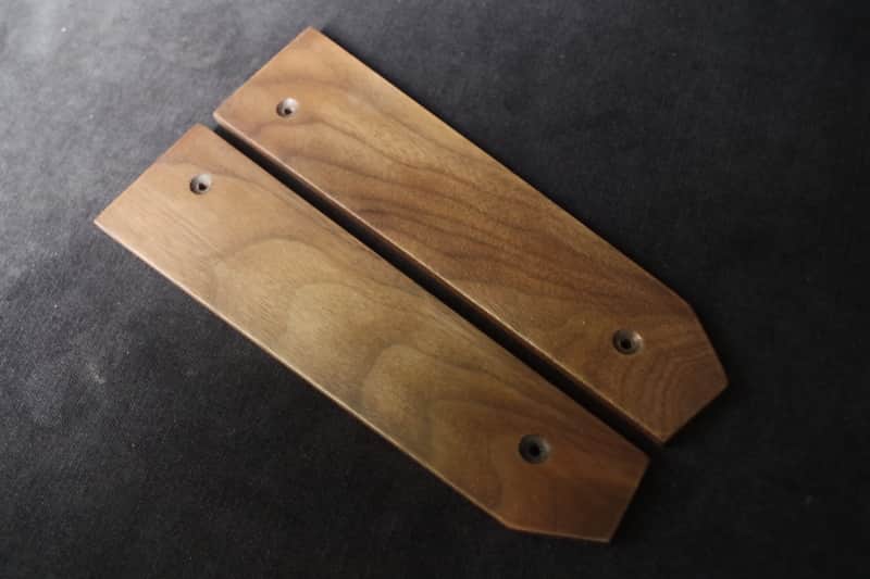 Korg Microkorg Synthesizer Wooden Ends Side Panels Walnut Wood image 1