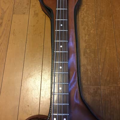 Greco TB 750 Thunderbird bass 1990 Tobacco burst classic MIJ with original leather gigbag image 7