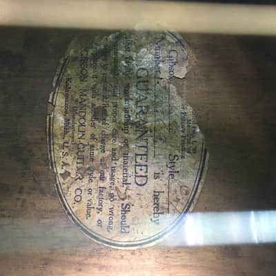 1917(?) Gibson L4 Oval Hole image 15