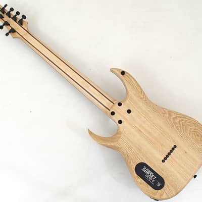 Schecter USA Custom Sunset Extreme 7 Stabilized Top Guitar 2039 image 6