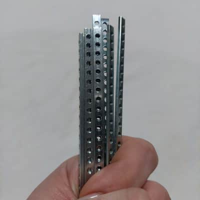 2 x 104hp / M3 (3mm) Eurorack Threaded Nut Strips (Pair) image 8
