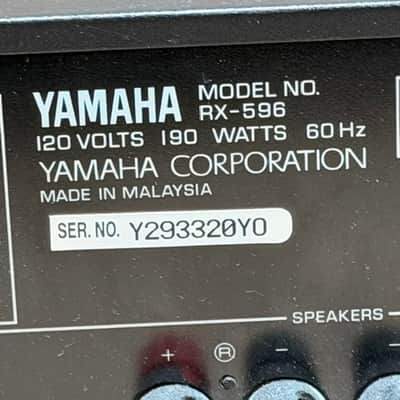 Yamaha RX-596 Natural Sound Stereo Receiver - 80W RMS w/ Phono Stage - Good Condition image 14