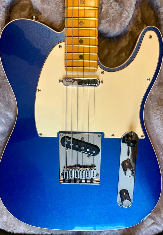 Fender American Ultra Telecaster Cobra Blue Maple Fingerboard Electric Guitar