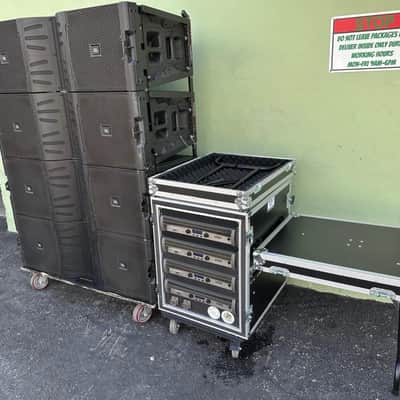 (4) JBL VTX-V25-11 LINE ARRAY W/ TRANSPORT CART AND CROWN AMP RACK (THS) image 10