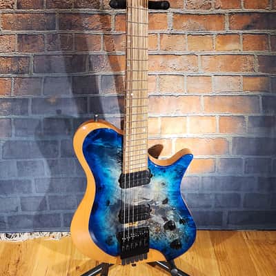 Kiesel Zeus 6 Multiscale Blue Burst w/ Original Gig Bag Absolutely Amazing Instrument image 2