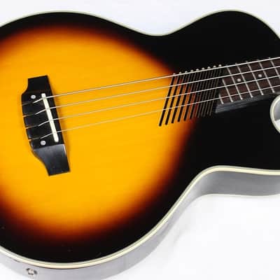 Washburn AB10 Acoustic-Electric 4-String Bass, Vintage Sunburst #12943 image 1