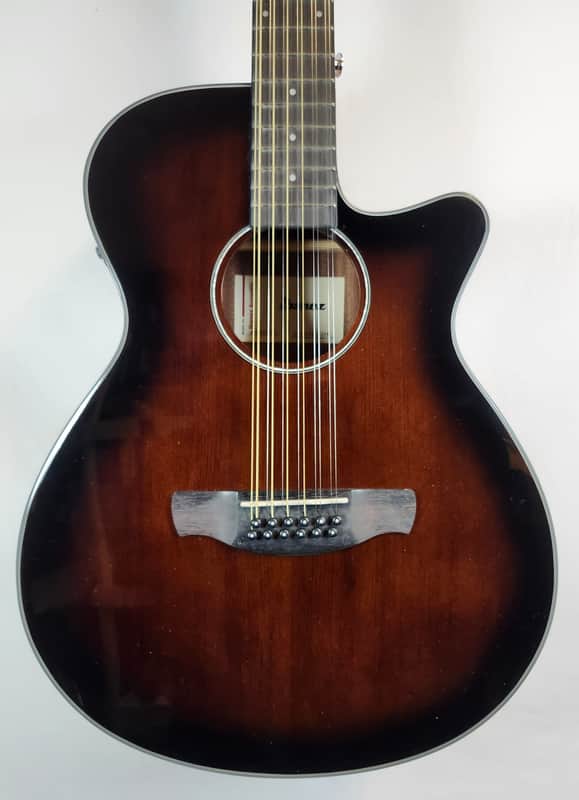 Ibanez AEG50 Acoustic/Electric 12 String Guitar, High Gloss Dark Violin, AEQ-TTS Preamp w/Tuner image 1
