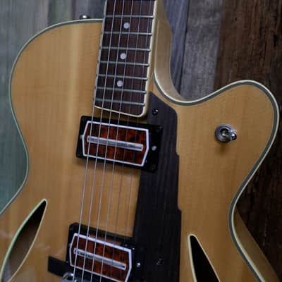 Cort BECK-6 Joe Beck Signature w/ Charlie Christian style Pickups early 2000's - Natural w/ Hard Case image 7