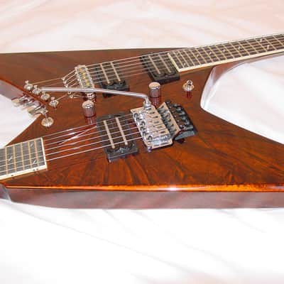 Jackson USA  Custom Shop NAMM Rhoads Doubleguitar, 1 of 1, ultra rare Root Beer Swirl image 11