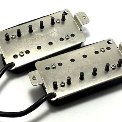 Nami Bucker HH Set ~ Bridge + Neck A5 Heavy Humbucker Pickups, Great for Modern Metal ~ Zebra White Black image 5