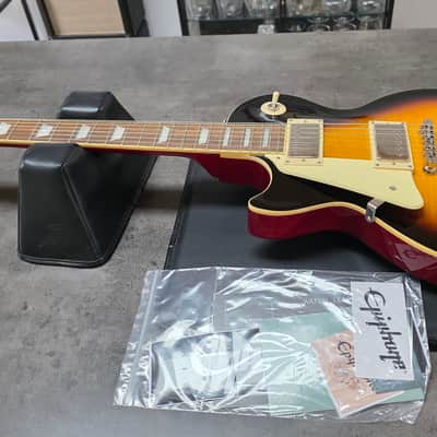 Epiphone Les Paul Standard 50s Left Hand BRAND NEW Vintage Sunburst LH Lefty Handed Flame Top 50's Electric Guitar image 4