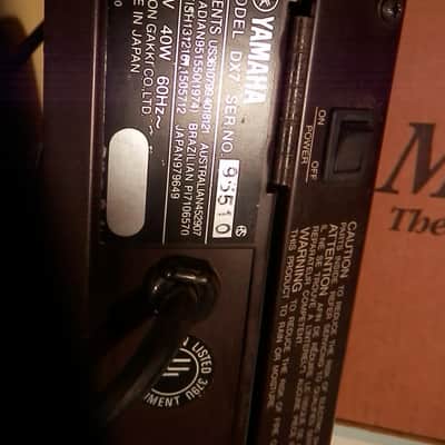 Yamaha DX7 Programmable Algorithm Synthesizer synth keyboard vintage used AS-IS Read description image 8