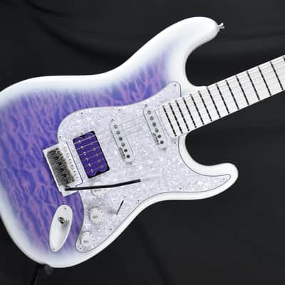 Custom Pre-order! Stratocaster HSS 5-Way Purple Fade Lightweight w DiMarzio Humbucker image 5