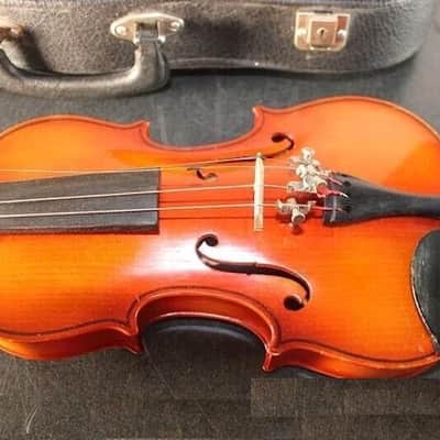 Suzuki model RR101 size 1/4 violin, Japan 1977, with case & bow, Very Good Cond image 15