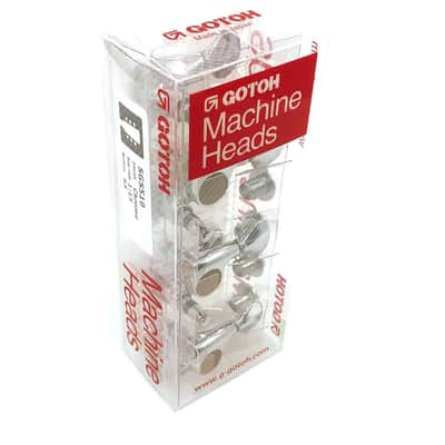 Gotoh SGS510 Guitar Machine Heads Set of 3 + 3 - Chrome---chrome image 6