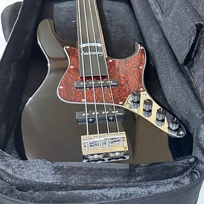 Sadowsky MetroExpress 22-Fret Will Lee Artist Line Bass Morado Board 4-String Electric Bass Guitar - Black image 12