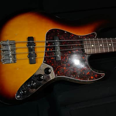 Fender Deluxe Active Jazz Electric Bass Guitar MIM Mexico w Case image 2
