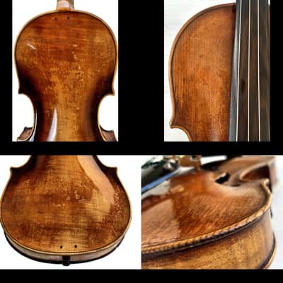 Antique 4/4 Violin - Labeled “Ruggeri 1675” Cremona - Flamed Maple Back - Complete Outfit with Case, Bow & Certificate - VIDEOS image 8