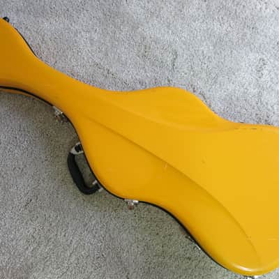 Eastman Fiberglass Guitar Case Yellow 39X14X3 Fits Fender Gibson Ibanez Telecaster Strats Les Paul image 8