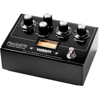 Warm Audio Pedal76 All-Analog Transformer-Balanced FET Compressor Effects Pedal Brushed Carbon image 2