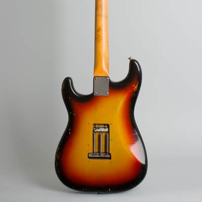 Fender  Stratocaster Solid Body Electric Guitar (1965), ser. #L77176, vintage road case. image 2